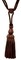 Belagio Single Tassel Tie-Back, 10" Long Tassel, Colors Collection, Brown
